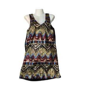Everly sequin mini sleeveless dress Size M